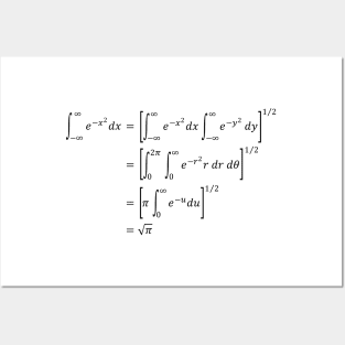 Gaussian Integral Equation Posters and Art